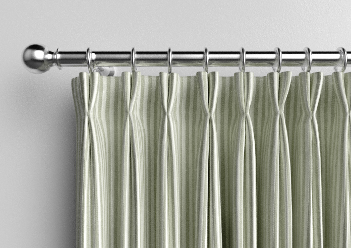 Emily Bond Oscar Stripe, Sage - Made to Measure Curtains - Image 10